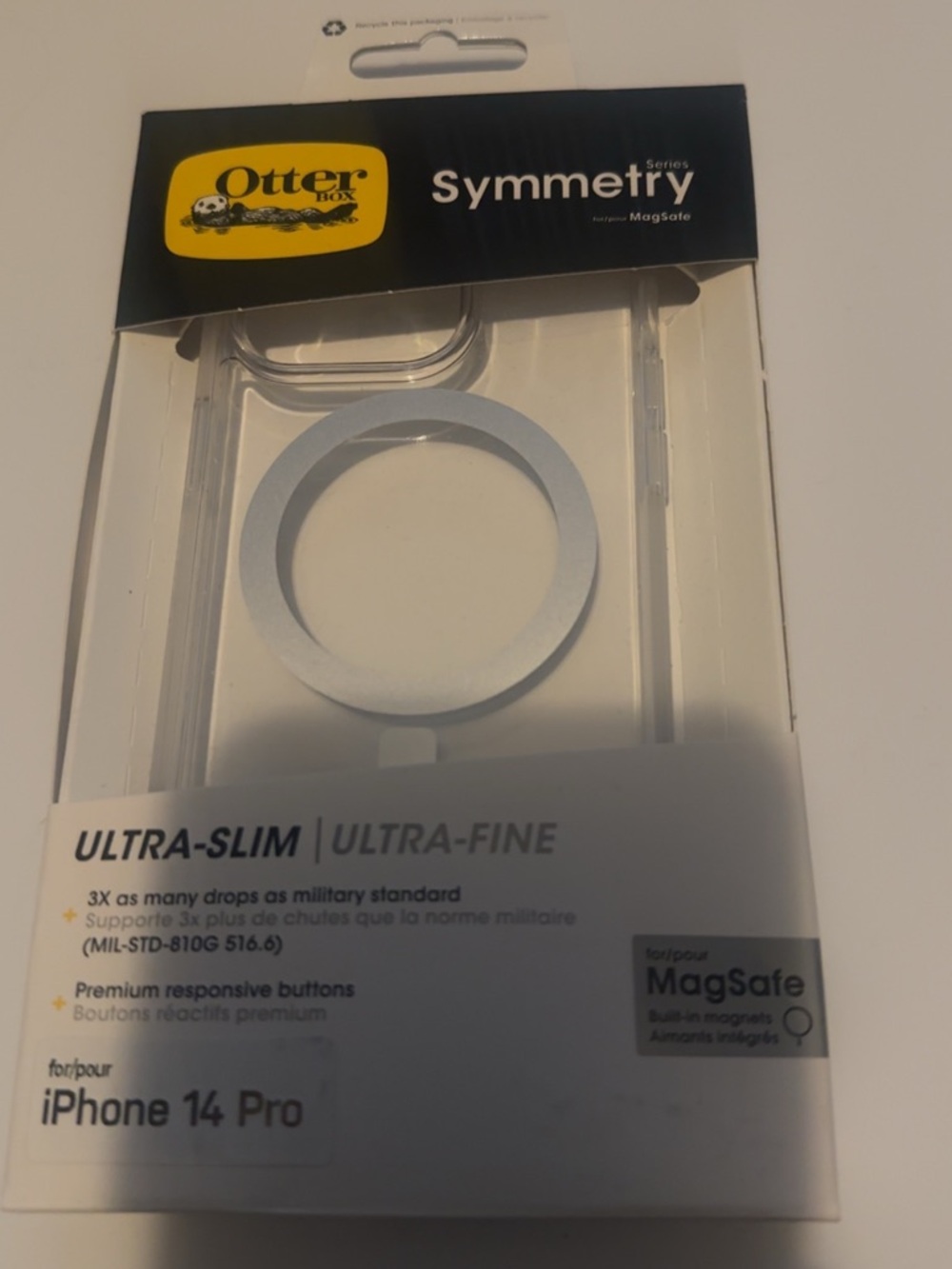 OtterBox Symmetry Series MagSafe Clear Case for iPhone 14 Pro - Clear